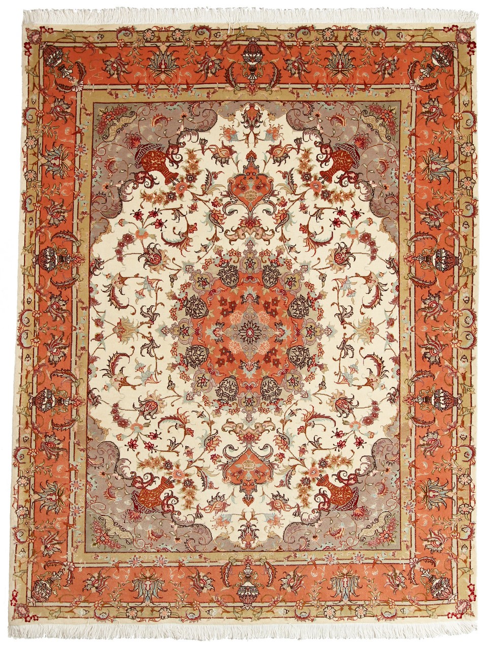 Tappeto persiano Tabriz 50Raj 202x155 202x155, Tappeto persiano Annodato a mano
