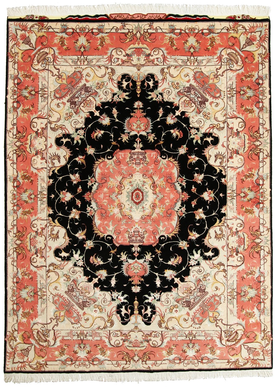 Tapis persan Tabriz 50Raj 205x152 205x152, Tapis persan Noué à la main