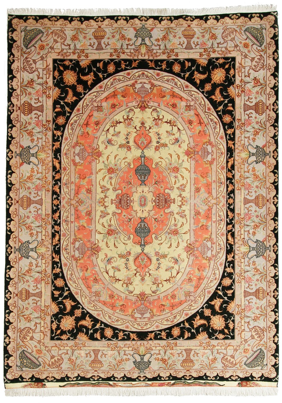 Tappeto persiano Tabriz 50Raj 202x150 202x150, Tappeto persiano Annodato a mano