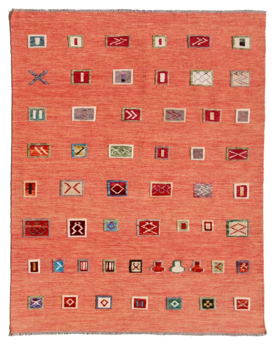 Alfombra afgana Kilim Afghan Nimbaft Edition 194x161 194x161, Alfombra persa Tejido a mano