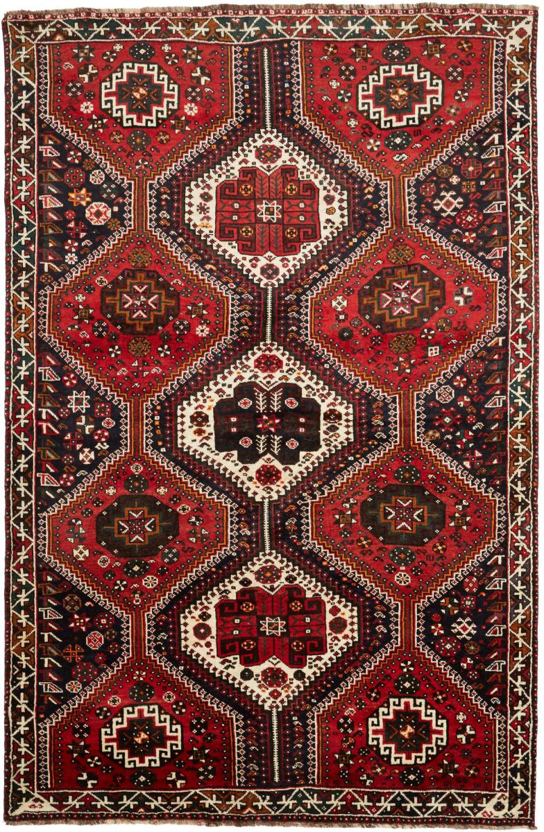 Persian Rug Shiraz 268x174 268x174, Persian Rug Knotted by hand