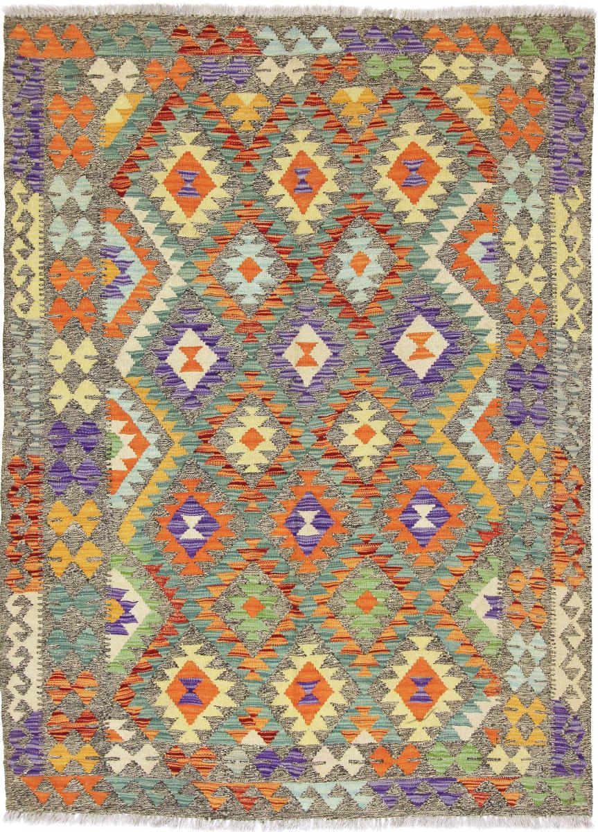Tapis afghan Kilim Afghan Heritage 204x151 204x151, Tapis persan Tissé à la main