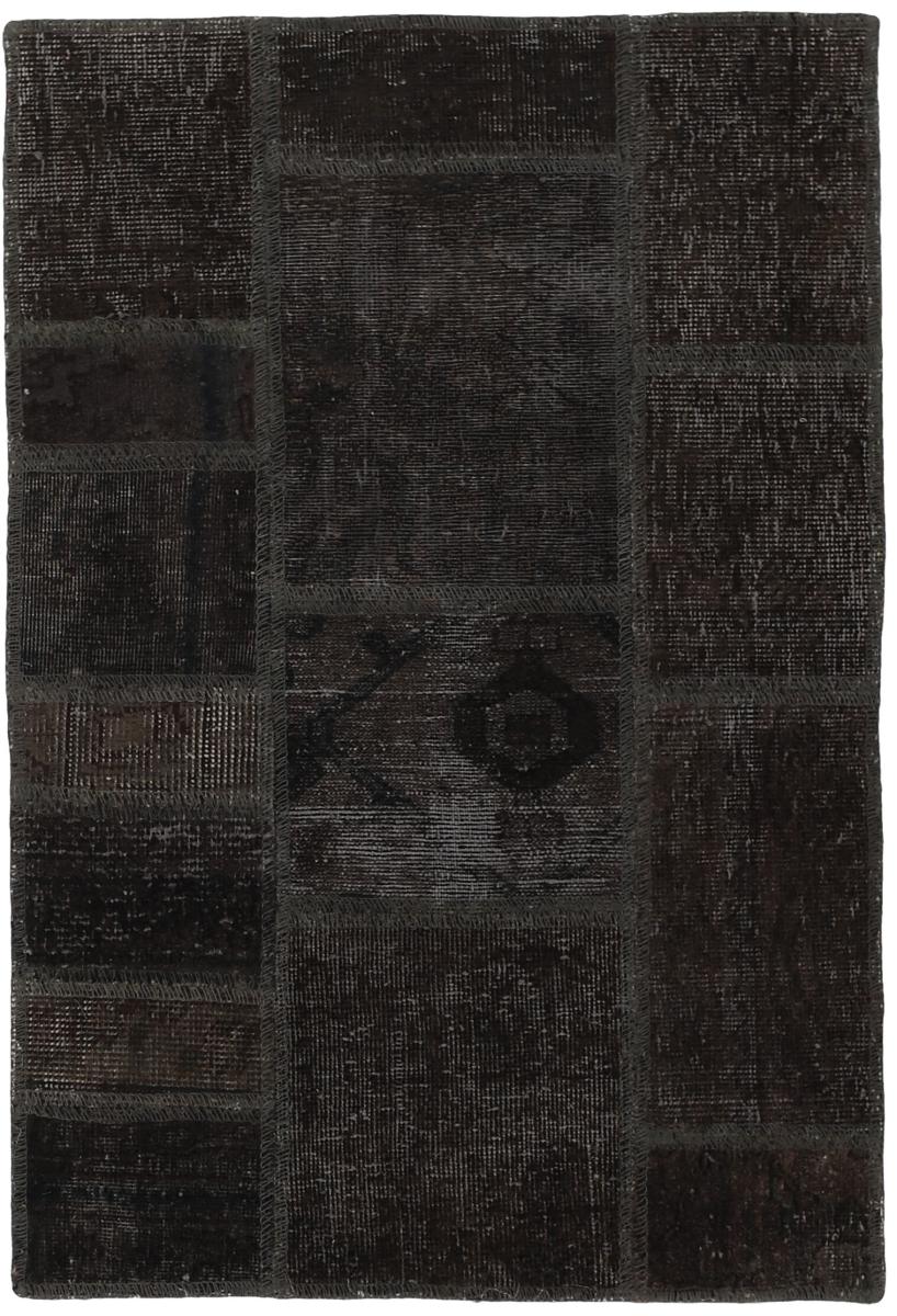 Persisk tæppe Patchwork 91x61 91x61, Persisk tæppe Knyttet i hånden