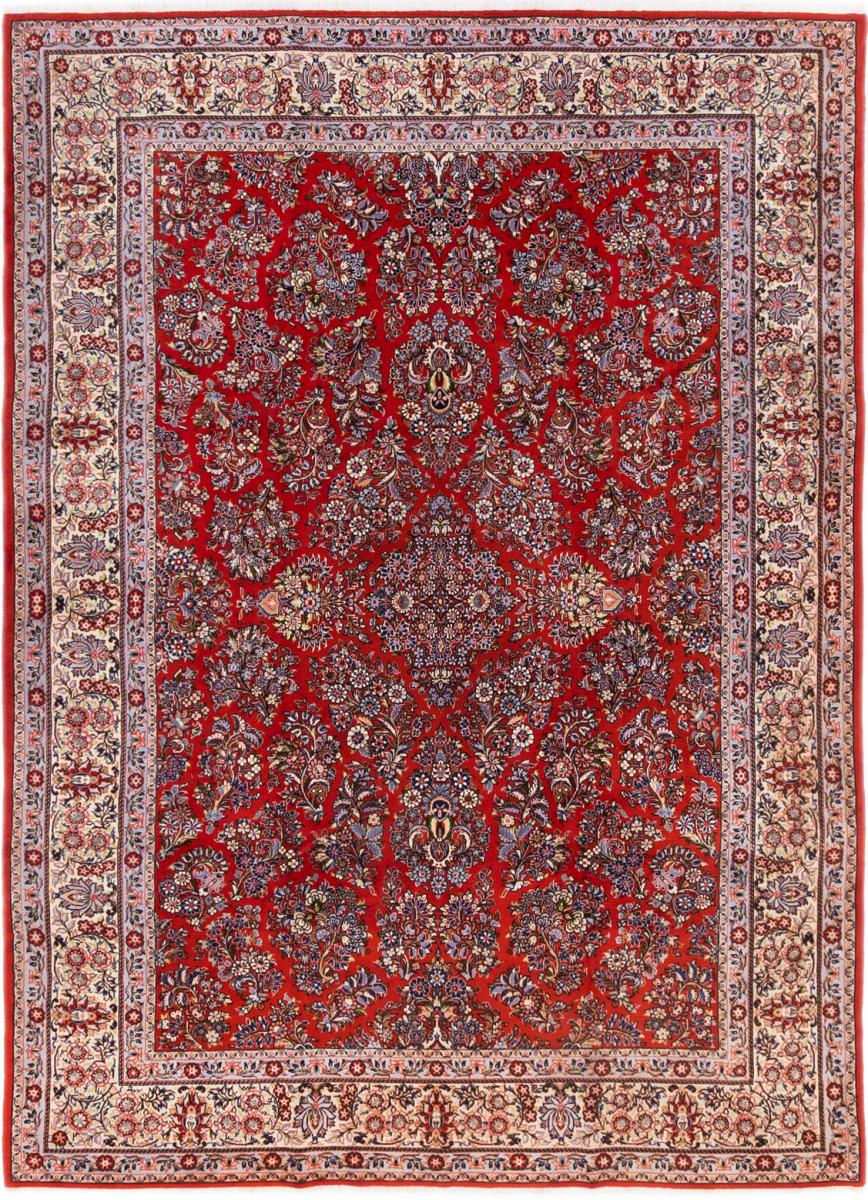 Tapis persan Sarough 354x256 354x256, Tapis persan Noué à la main