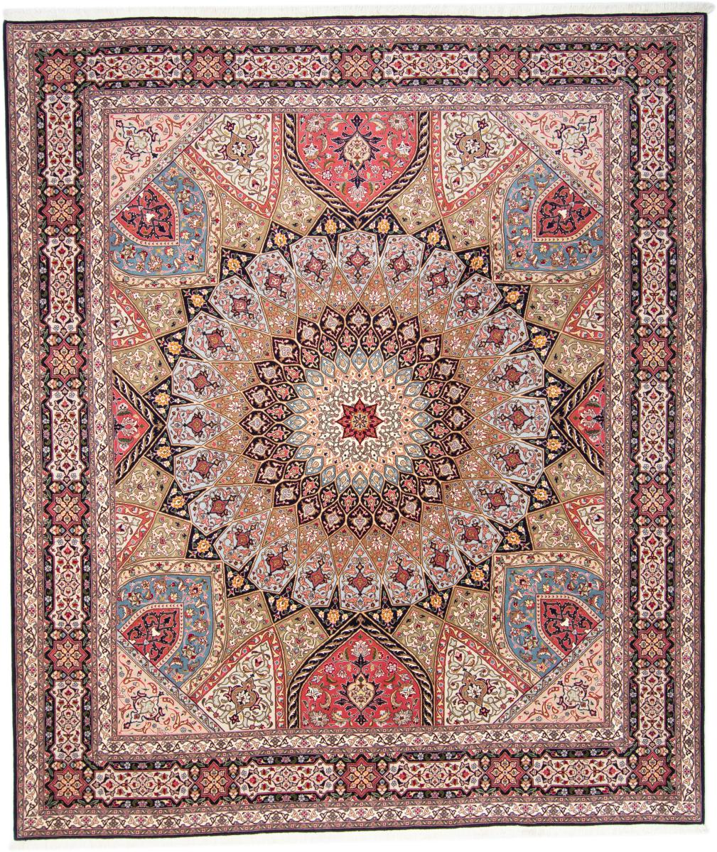 Tapete persa Tabriz 50Raj 298x254 298x254, Tapete persa Atado à mão