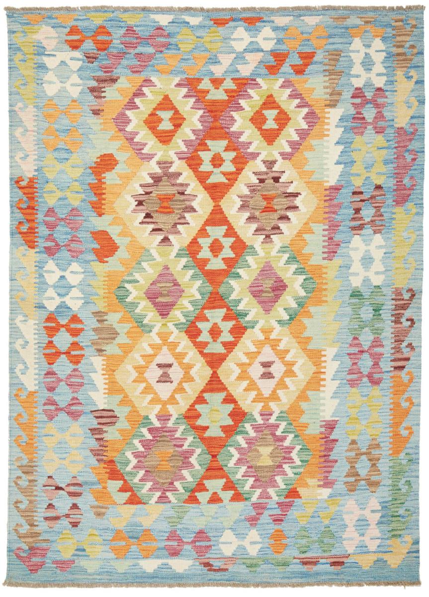 Tapete afegão Kilim Afegão 207x146 207x146, Tapete persa Tecido à mão