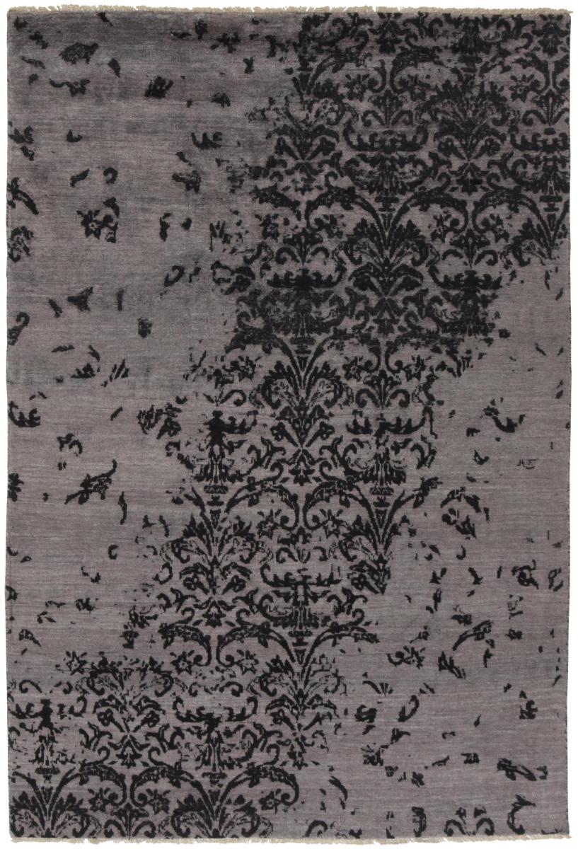 Tapis indien Damask 202x141 202x141, Tapis persan Noué à la main