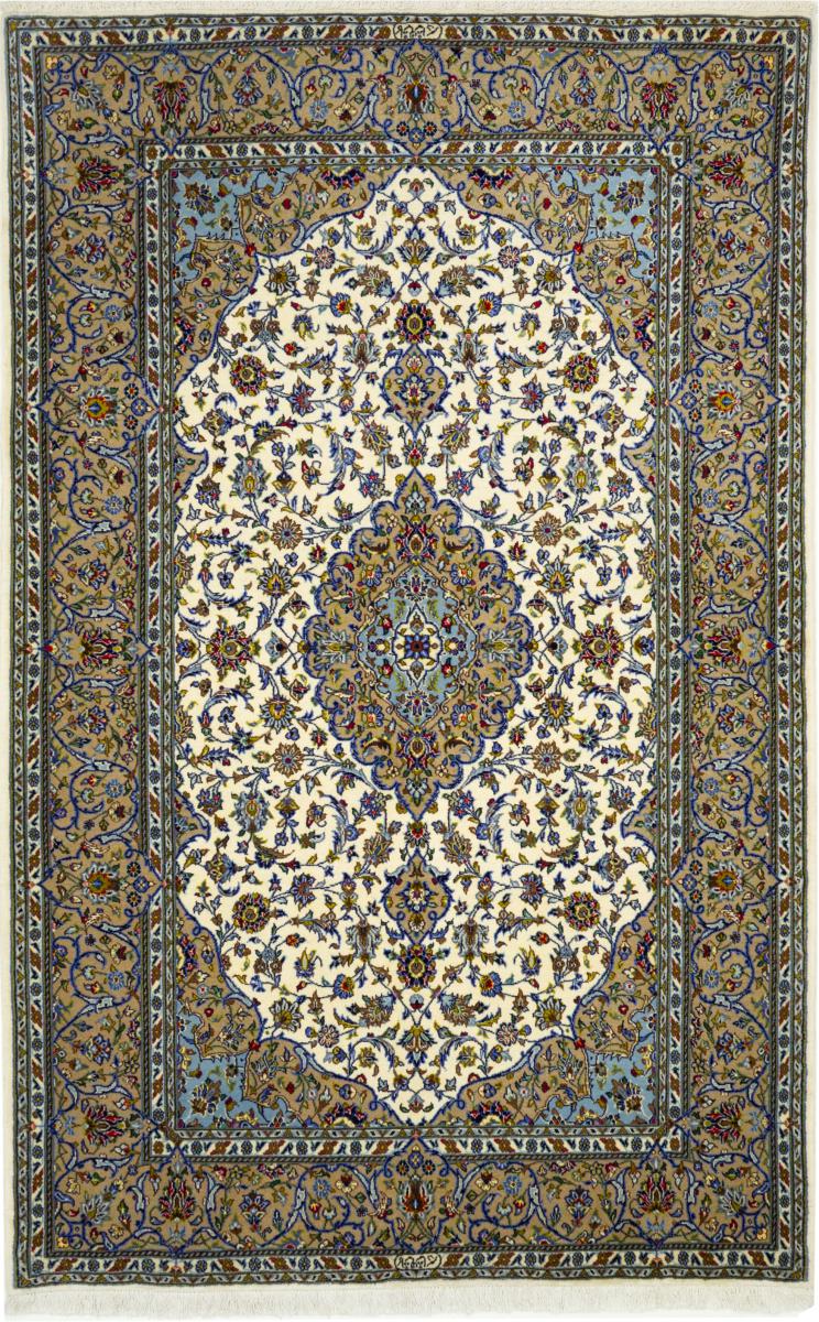 Persian Rug Keshan Shadsar 7'3"x4'8" 7'3"x4'8", Persian Rug Knotted by hand