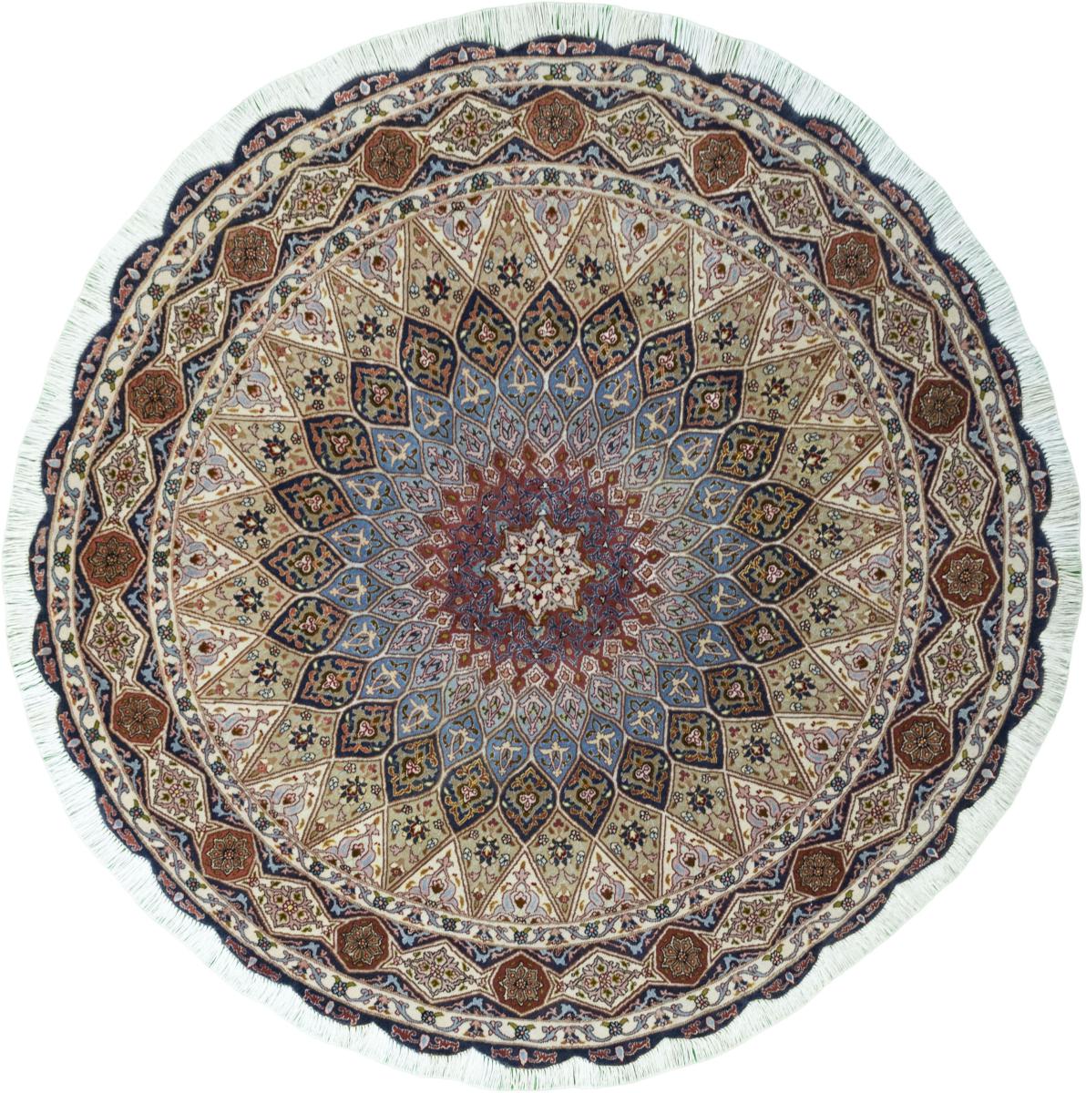 Perzisch tapijt Tabriz 50Raj 149x149 149x149, Perzisch tapijt Handgeknoopte