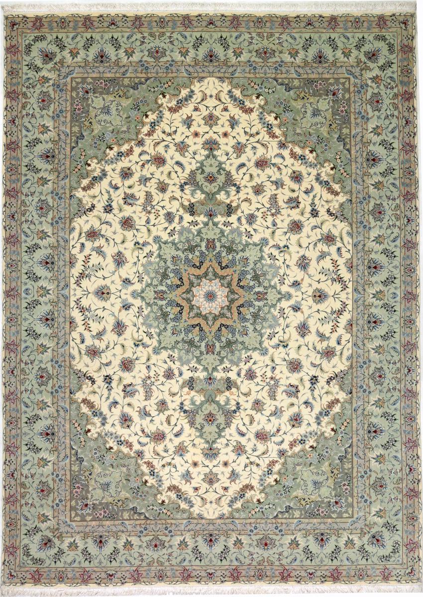 Tapete persa Tabriz 50Raj Fio de Seda 345x247 345x247, Tapete persa Atado à mão