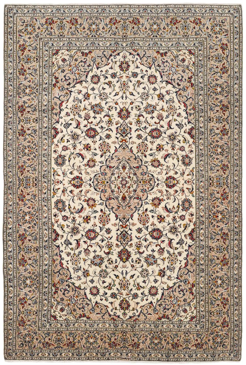 Περσικό χαλί Keshan 299x201 299x201, Περσικό χαλί Χειροποίητο με κόμπους