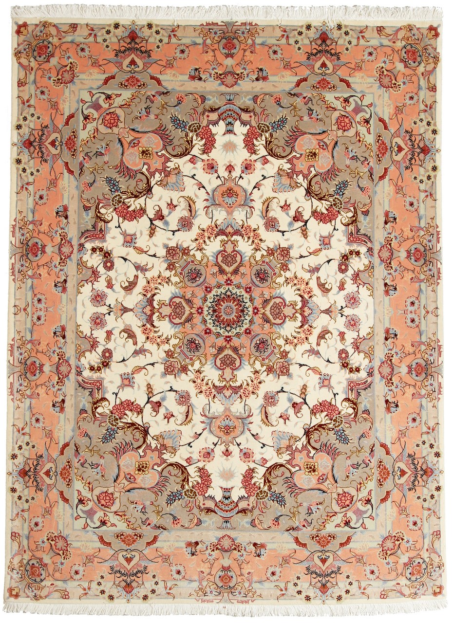 Persian Rug Tabriz 50Raj 200x147 200x147, Persian Rug Knotted by hand