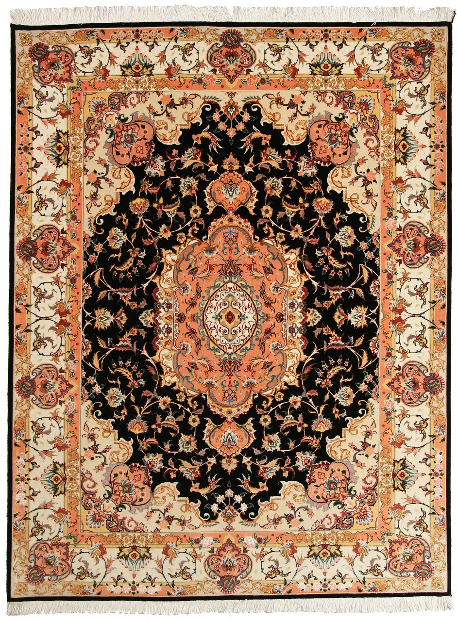 Tappeto persiano Tabriz 50Raj 200x150 200x150, Tappeto persiano Annodato a mano
