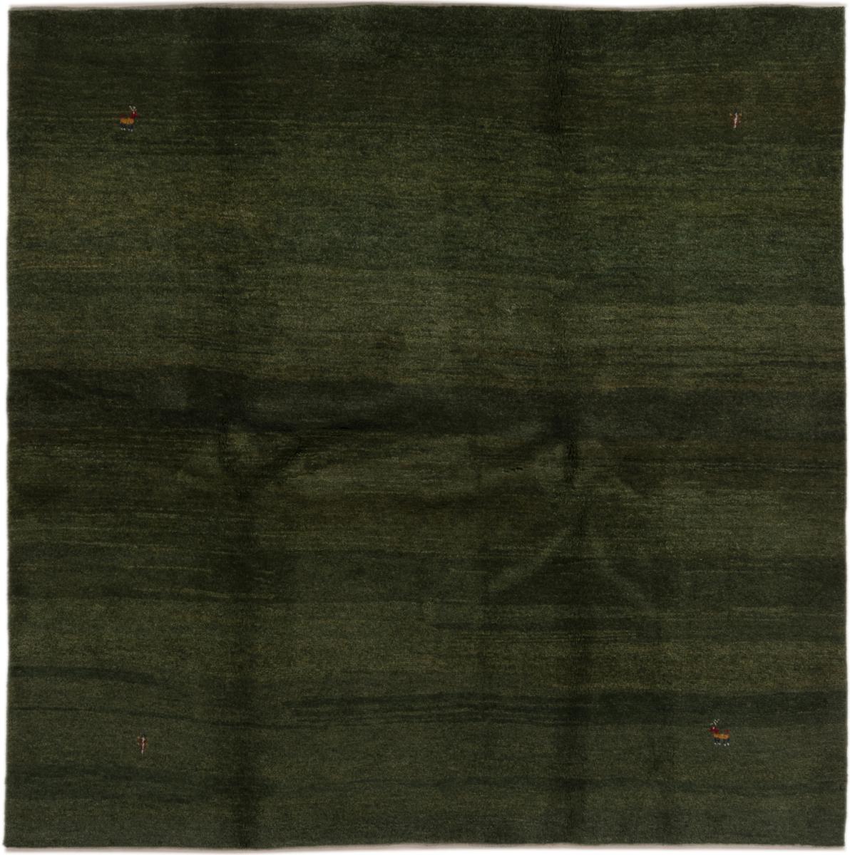 Tapis persan Persan Gabbeh 201x202 201x202, Tapis persan Noué à la main
