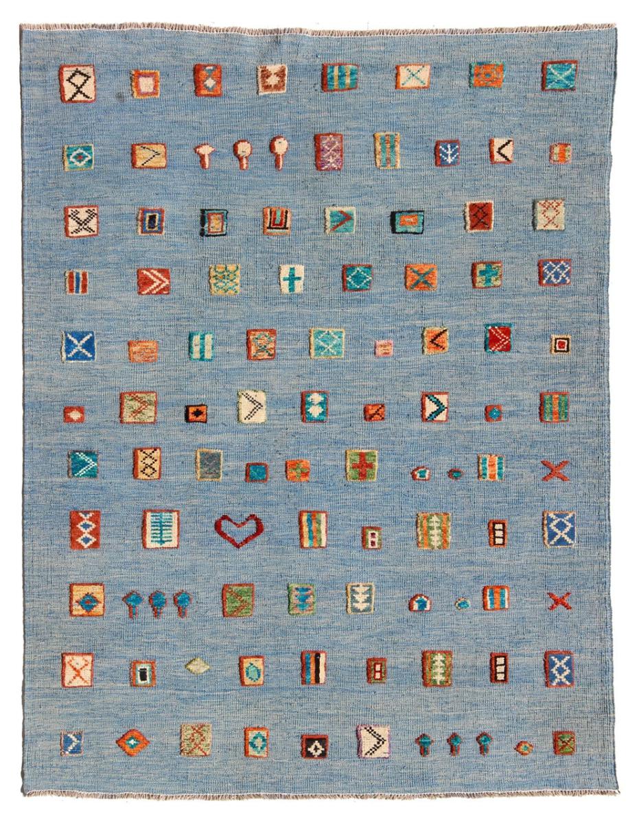 Alfombra afgana Kilim Afghan Nimbaft Edition 198x157 198x157, Alfombra persa Tejido a mano