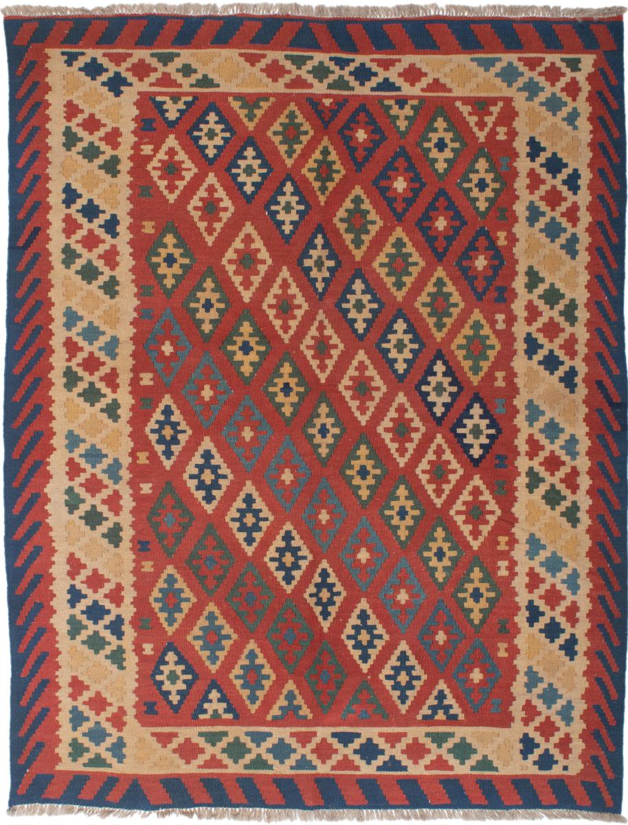 Tapete persa Kilim Fars 205x157 205x157, Tapete persa Tecido à mão