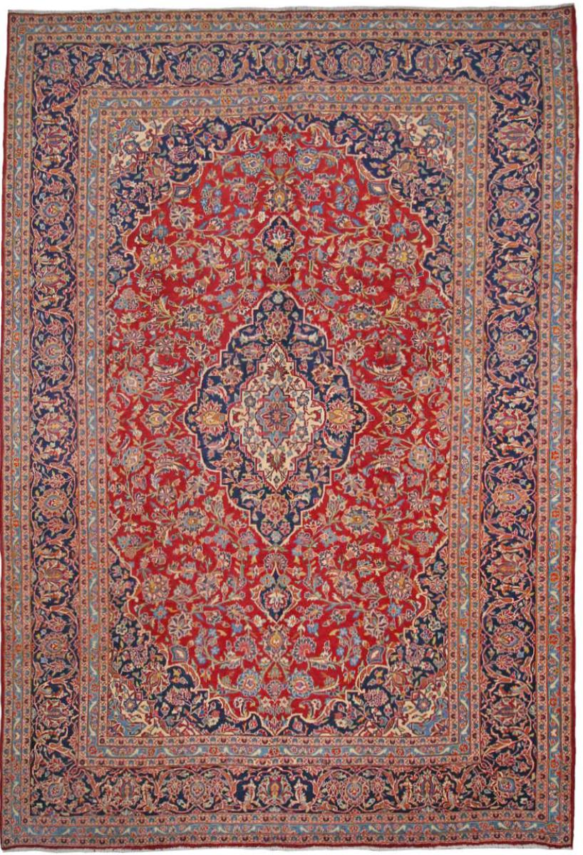 Tapete persa Keshan 361x251 361x251, Tapete persa Atado à mão