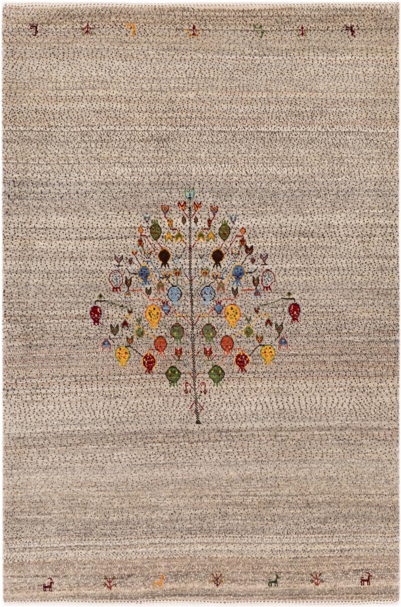 Tapete persa Persa Gabbeh Kashkuli Banafsheh 181x119 181x119, Tapete persa Atado à mão