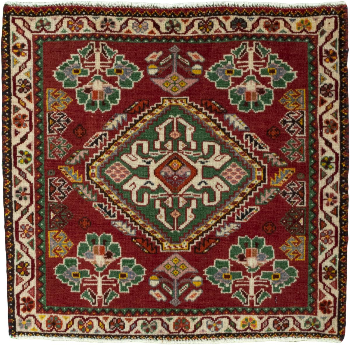 Persian Rug Shiraz 61x61 61x61, Persian Rug Knotted by hand