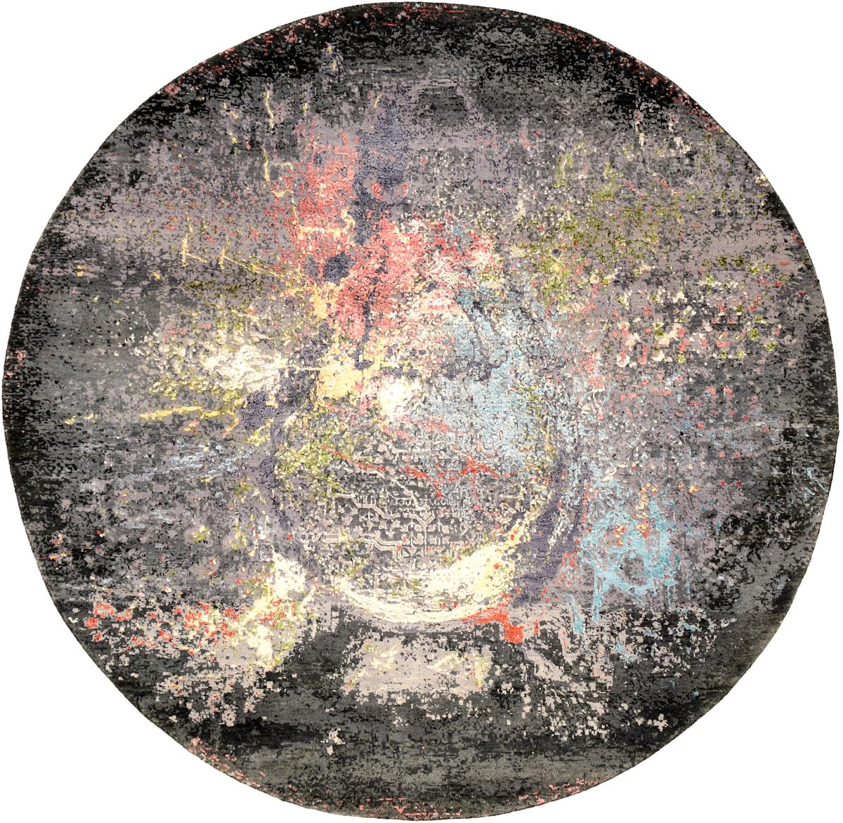 Tapis indien Sadraa 185x185 185x185, Tapis persan Noué à la main