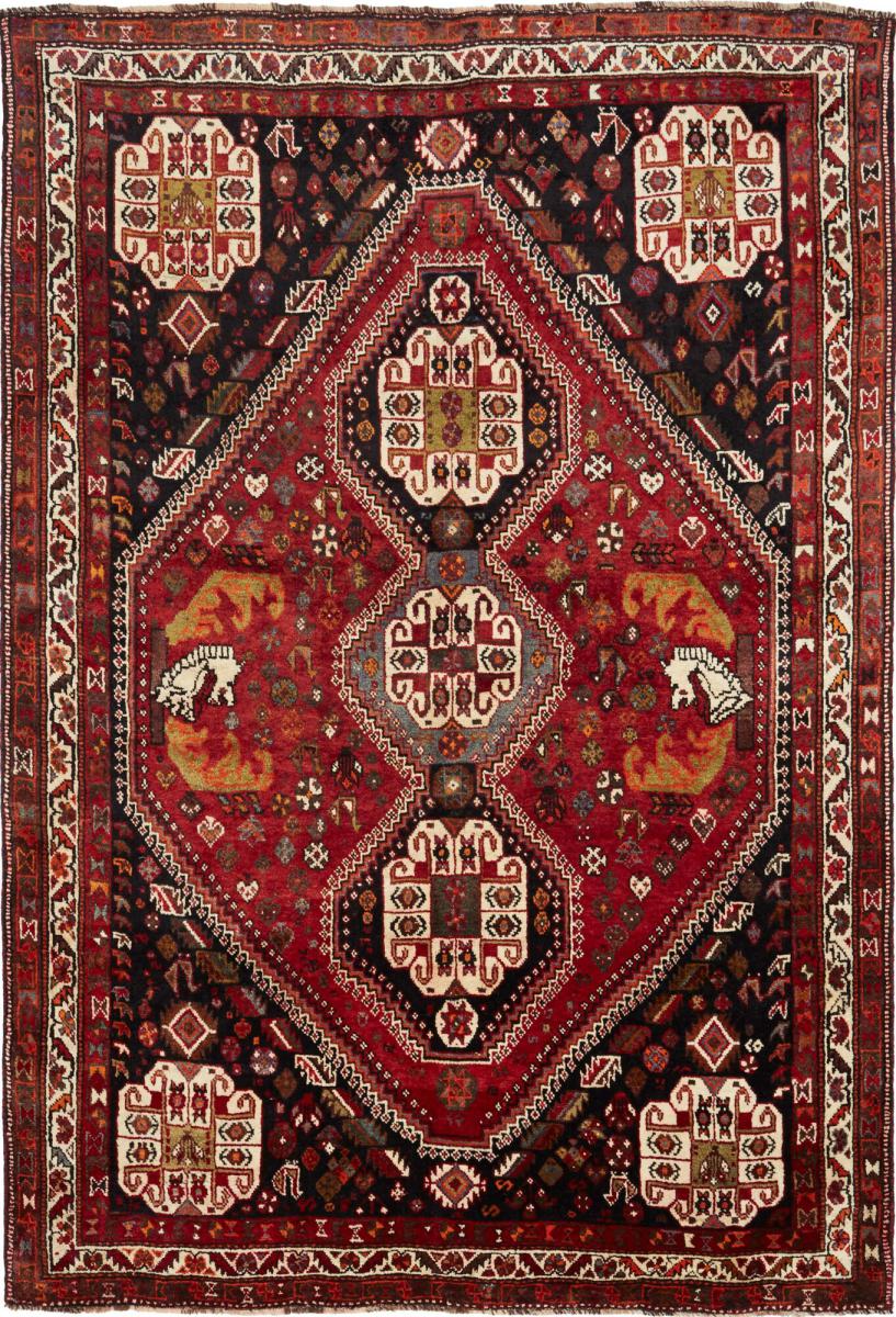Tapis persan Shiraz 269x183 269x183, Tapis persan Noué à la main