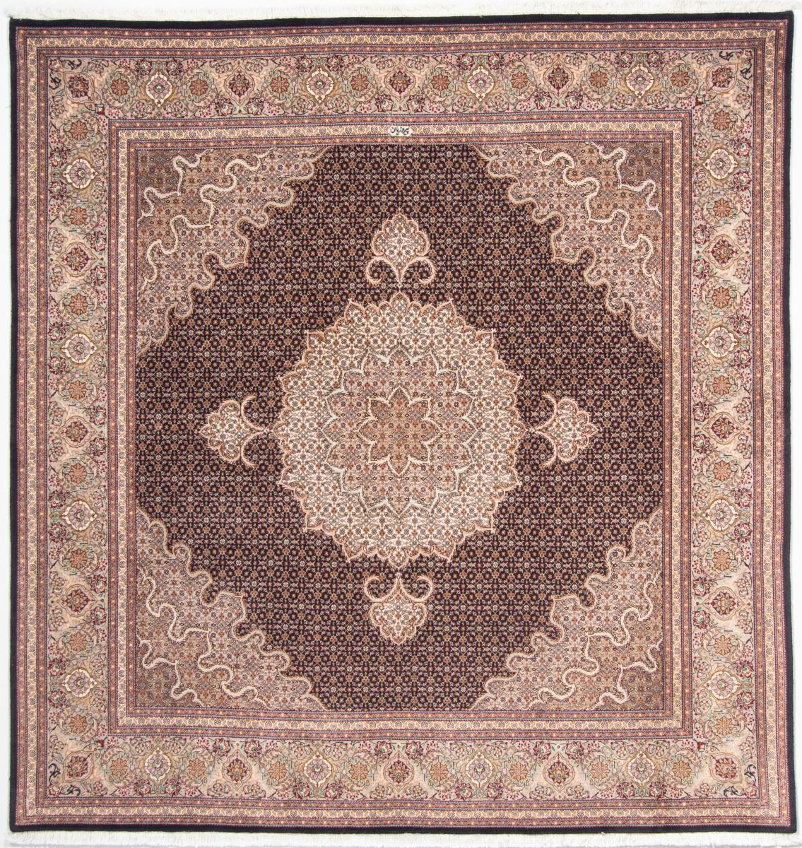 Tapete persa Tabriz 50Raj 211x201 211x201, Tapete persa Atado à mão