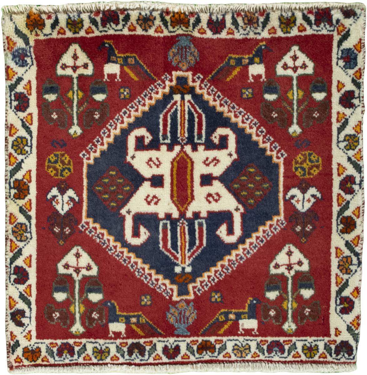 Persian Rug Shiraz 62x64 62x64, Persian Rug Knotted by hand
