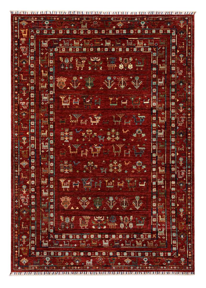 Alfombra afgana Arijana Shaal 246x179 246x179, Alfombra persa Anudado a mano