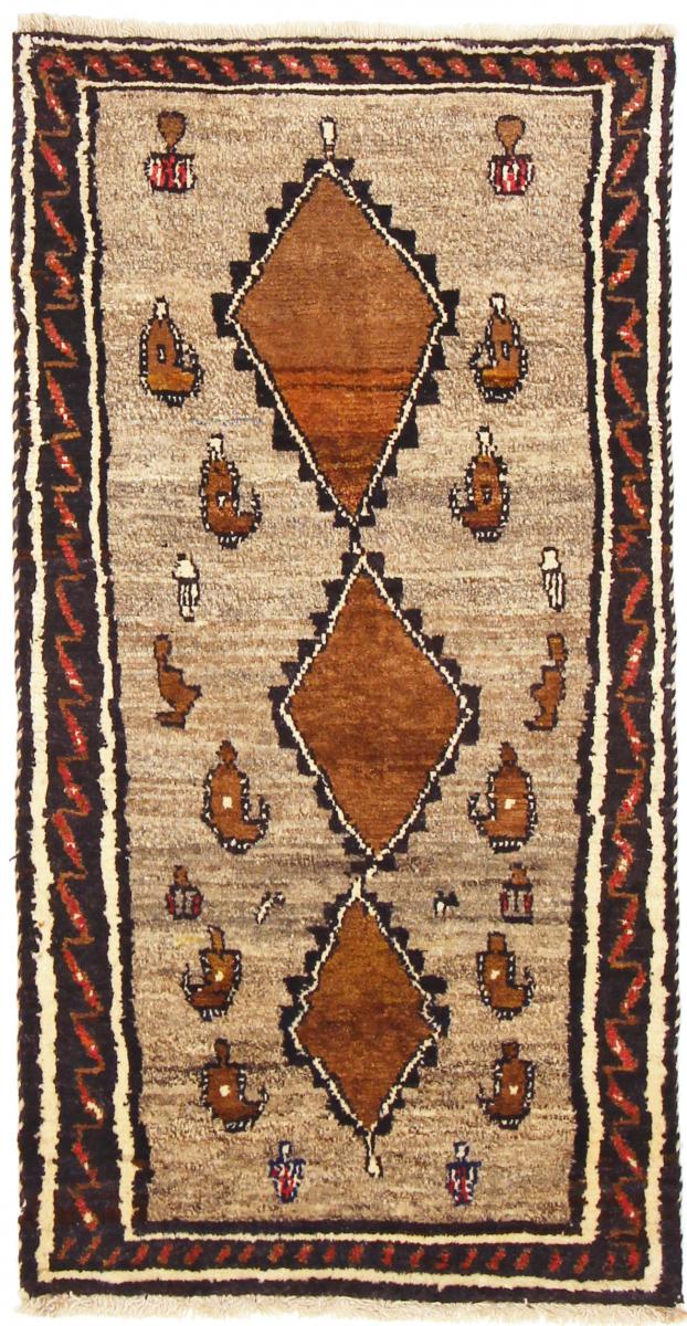 Tapete persa Ghashghai 141x74 141x74, Tapete persa Atado à mão