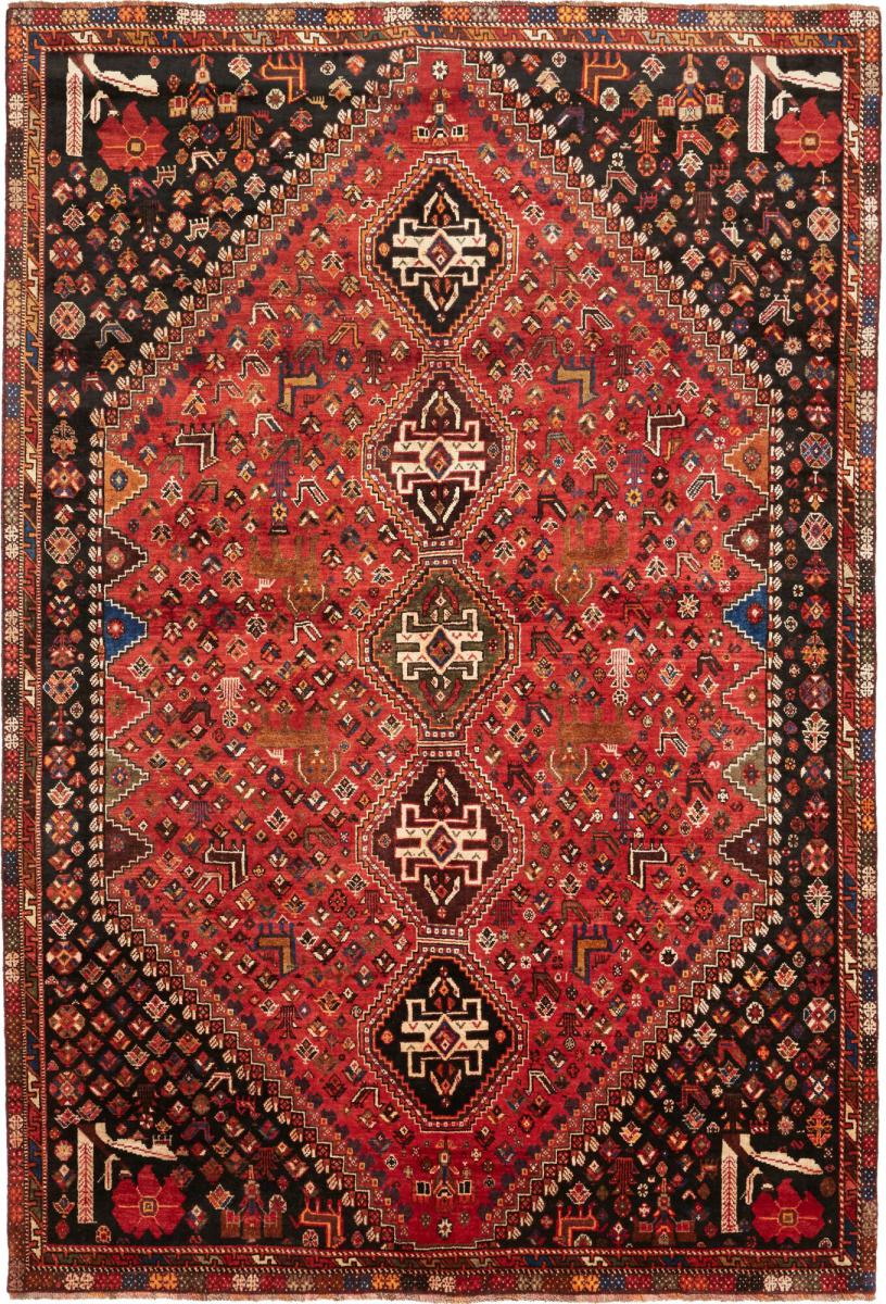 Tapis persan Shiraz 286x164 286x164, Tapis persan Noué à la main