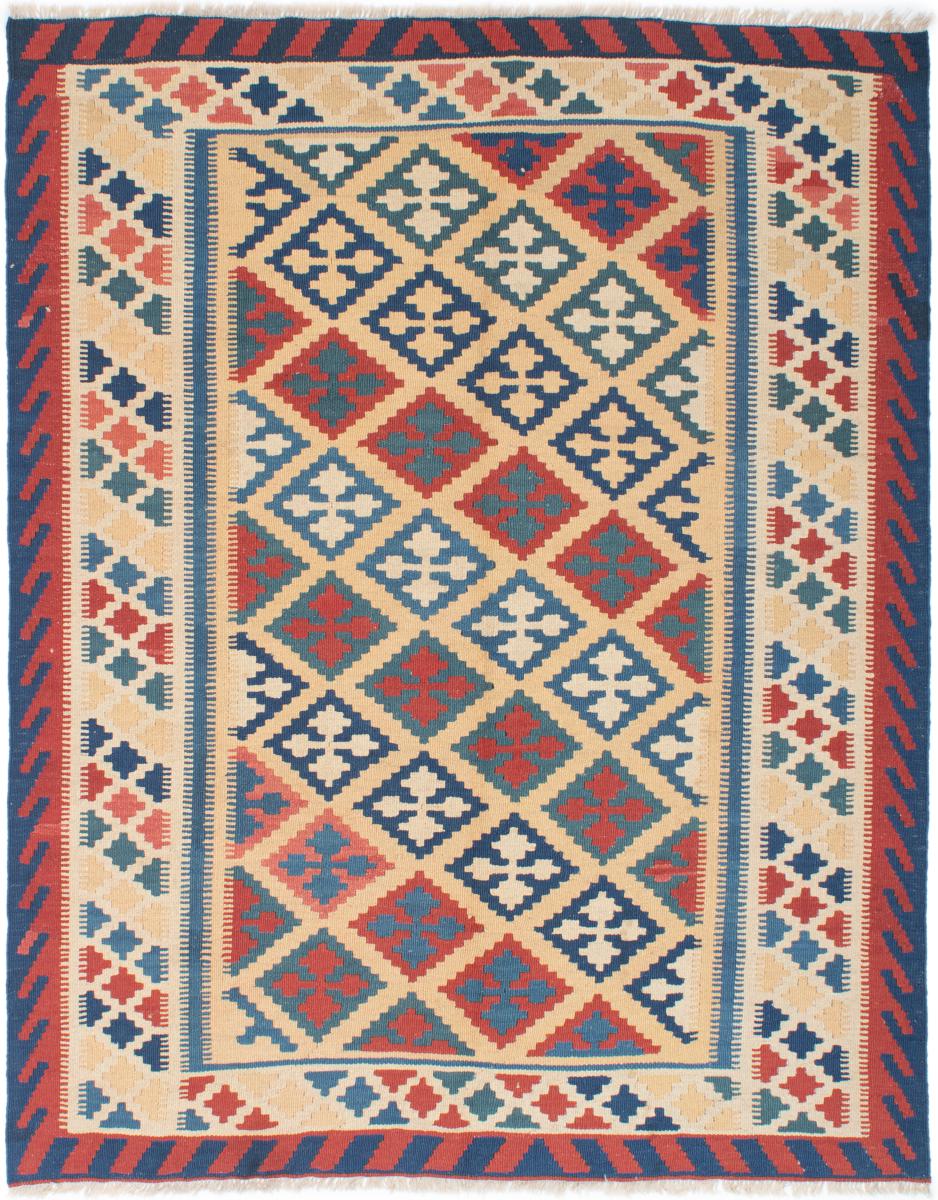 Tapete persa Kilim Fars 196x153 196x153, Tapete persa Tecido à mão