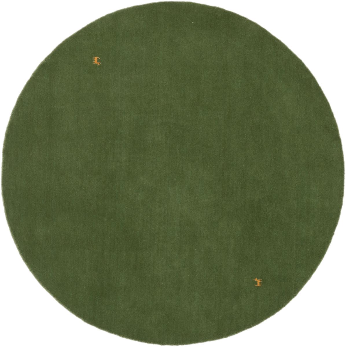 Tapis indien Loom Gabbeh Green 249x251 249x251, Tapis persan Loom-noué
