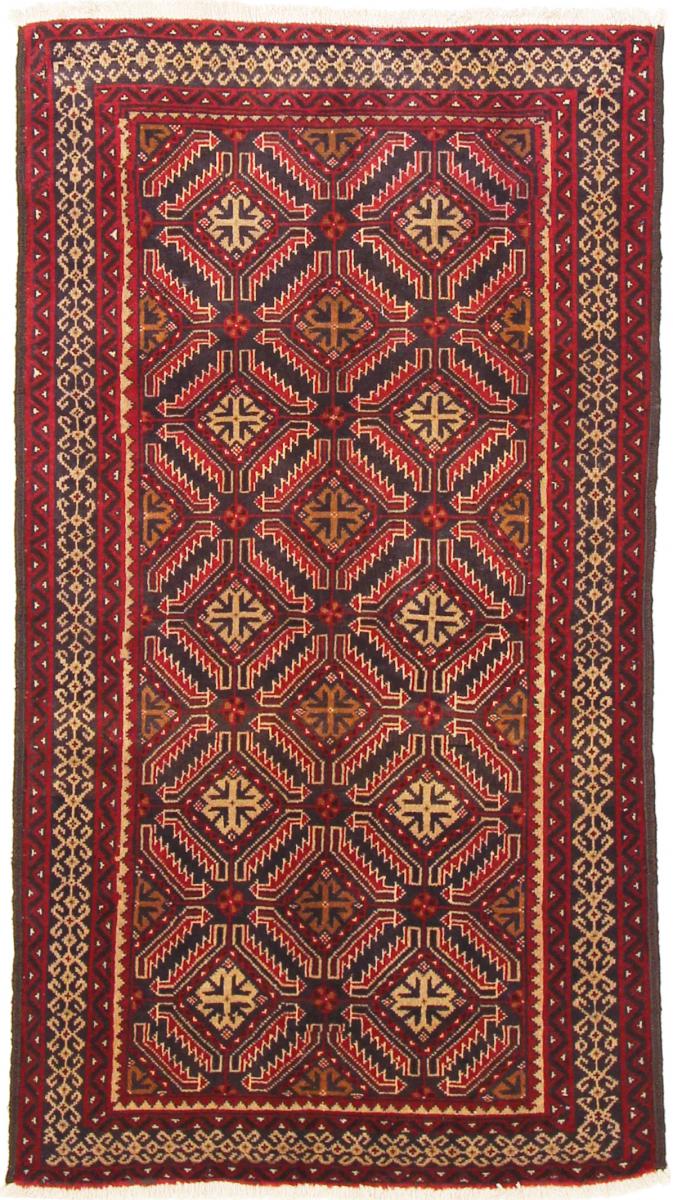 Tapete persa Balúchi 189x105 189x105, Tapete persa Atado à mão