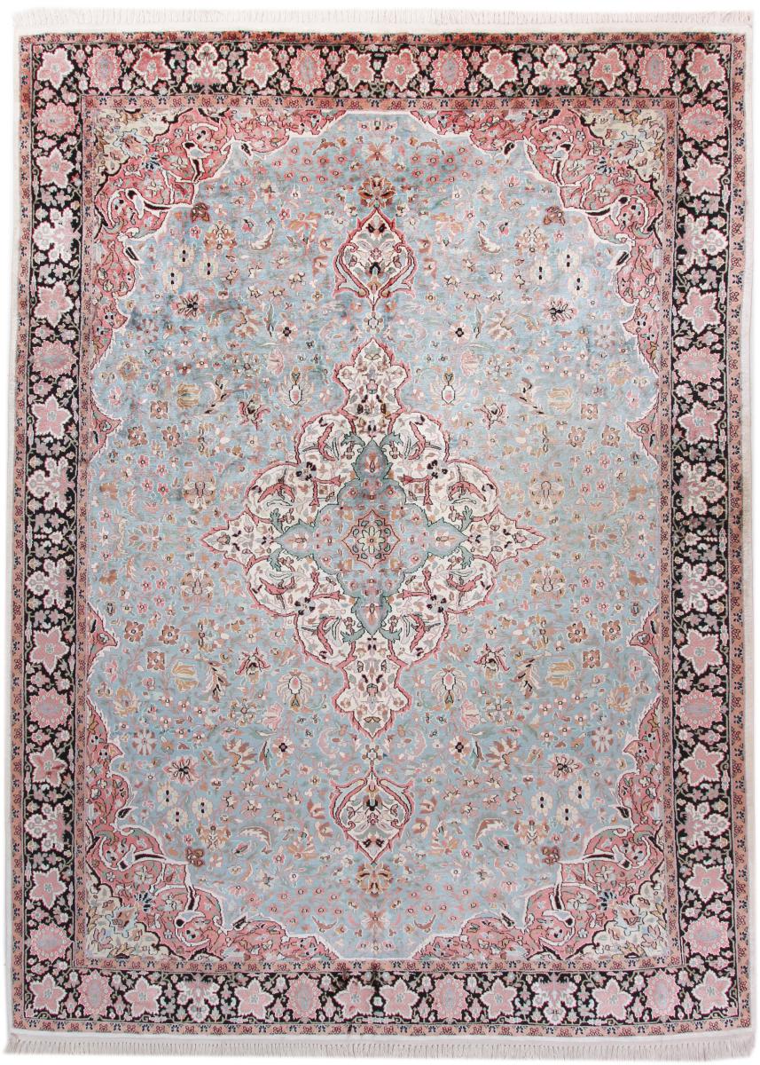 Tappeto indiano Cachemire di Seta 344x250 344x250, Tappeto persiano Annodato a mano