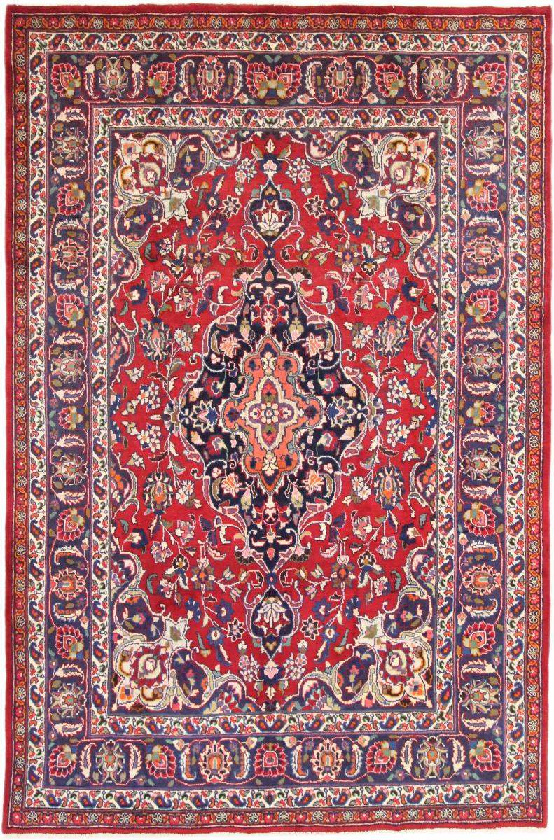 Persisk tæppe Mashhad 312x204 312x204, Persisk tæppe Knyttet i hånden