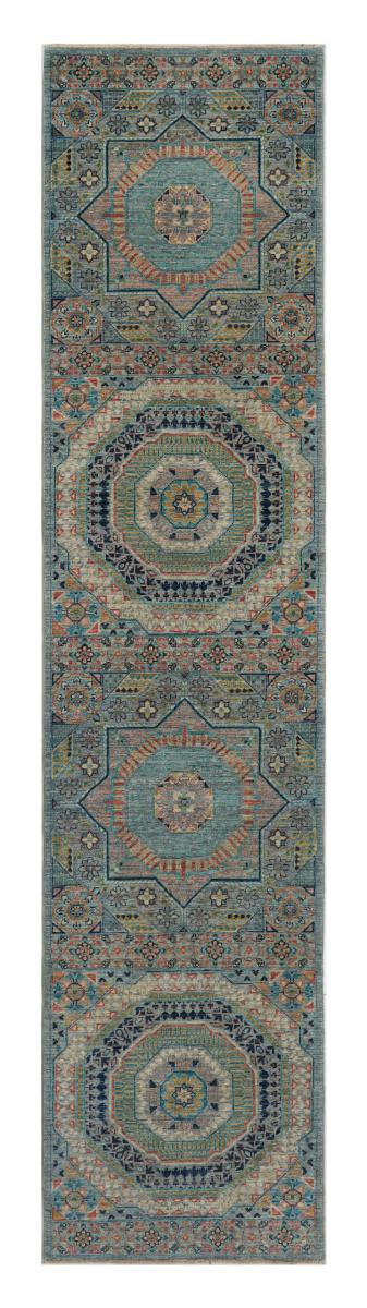 Pakistani rug Mamluk 11'5"x2'6" 11'5"x2'6", Persian Rug Knotted by hand