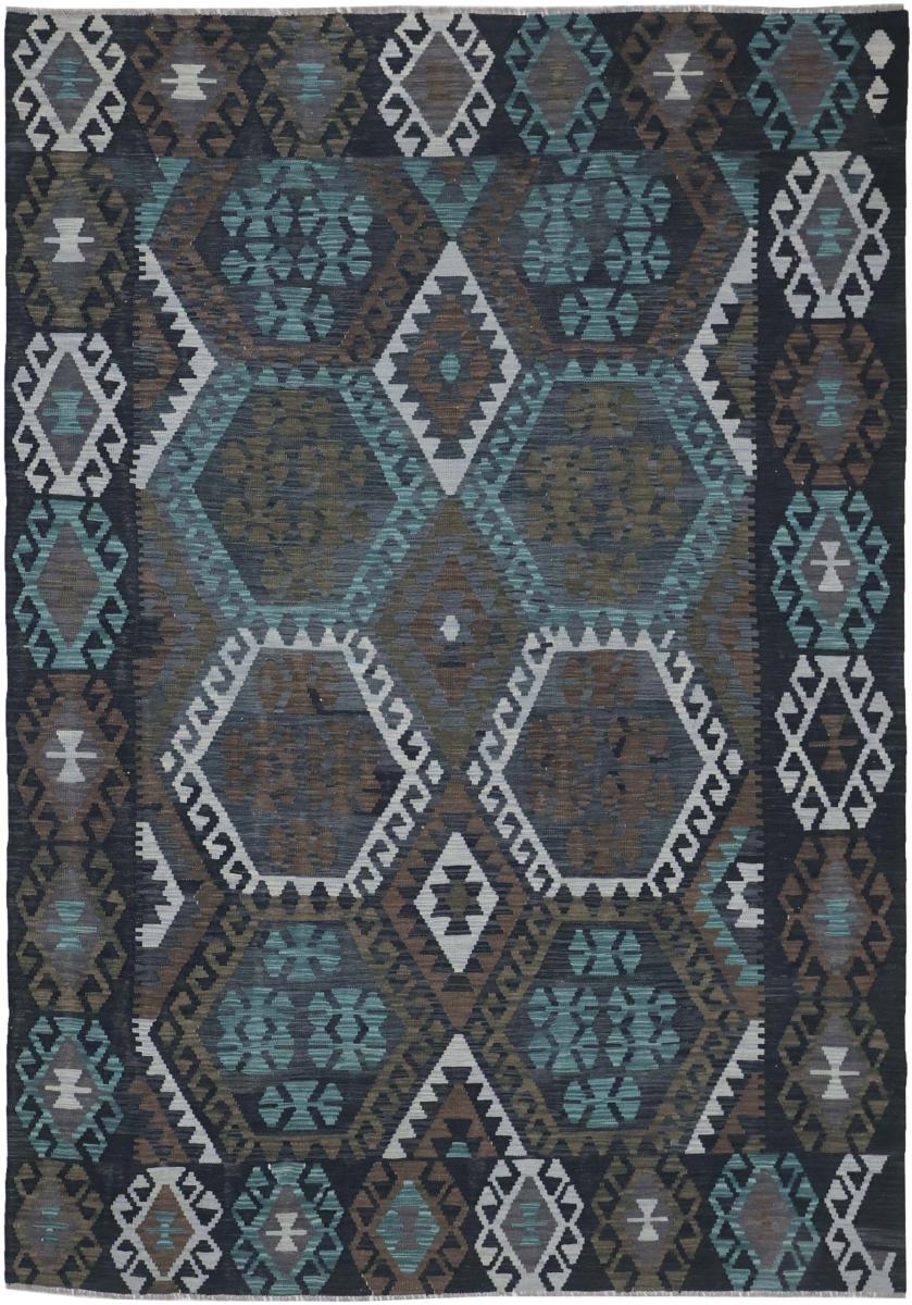Tapis afghan Kilim Afghan 302x206 302x206, Tapis persan Tissé à la main