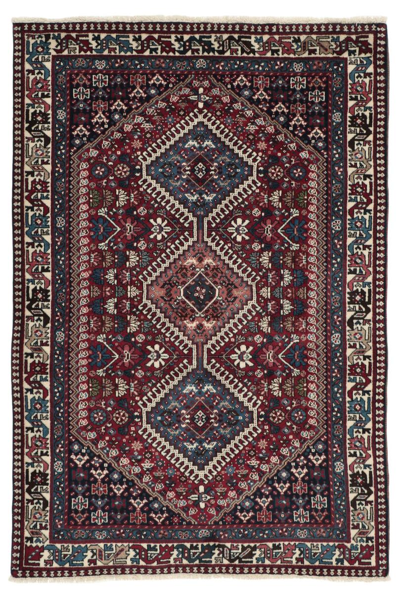 Tapis persan Yalameh 158x107 158x107, Tapis persan Noué à la main