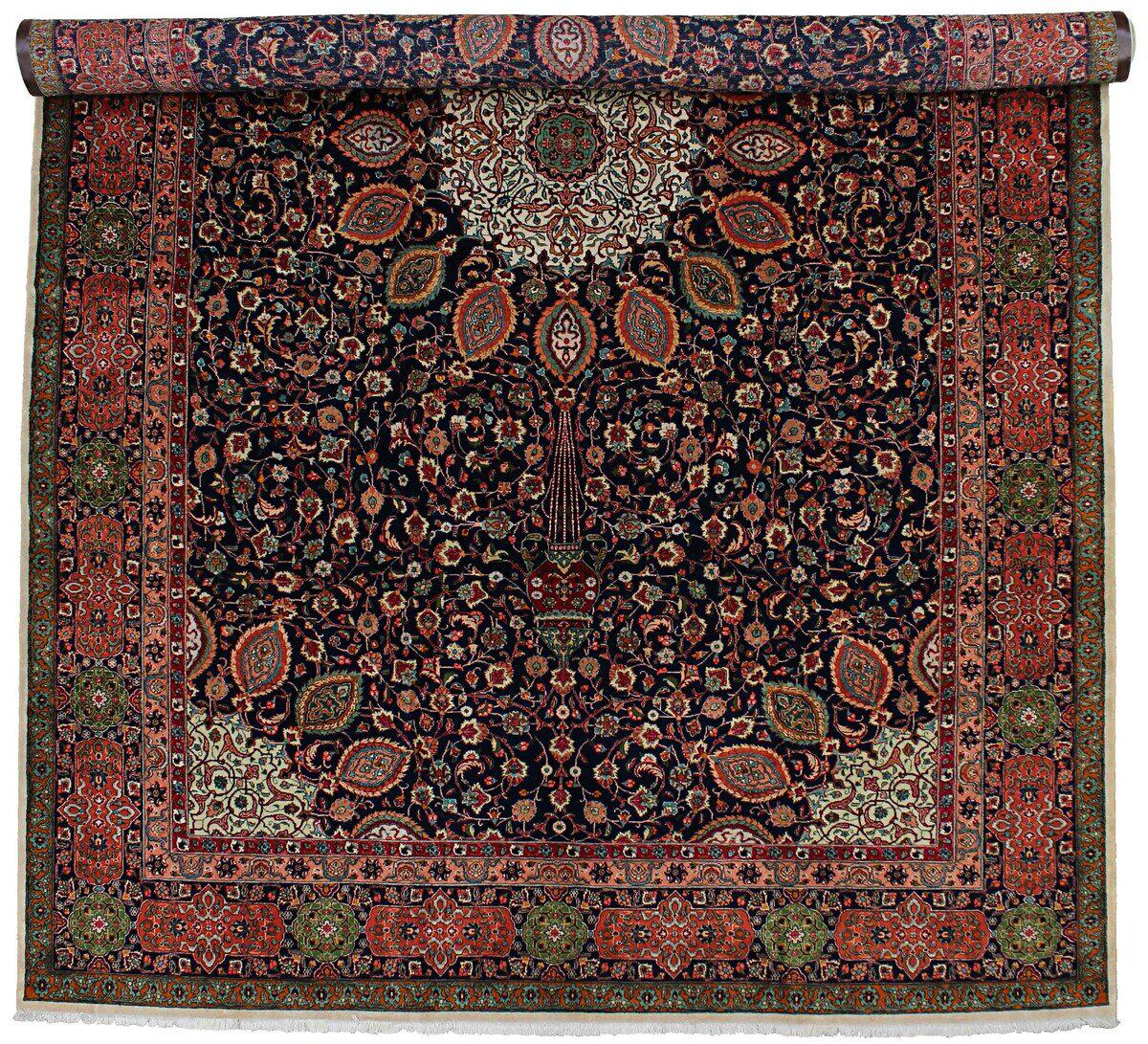 Persian Rug Tabriz 15'9"x10'1" 15'9"x10'1", Persian Rug Knotted by hand