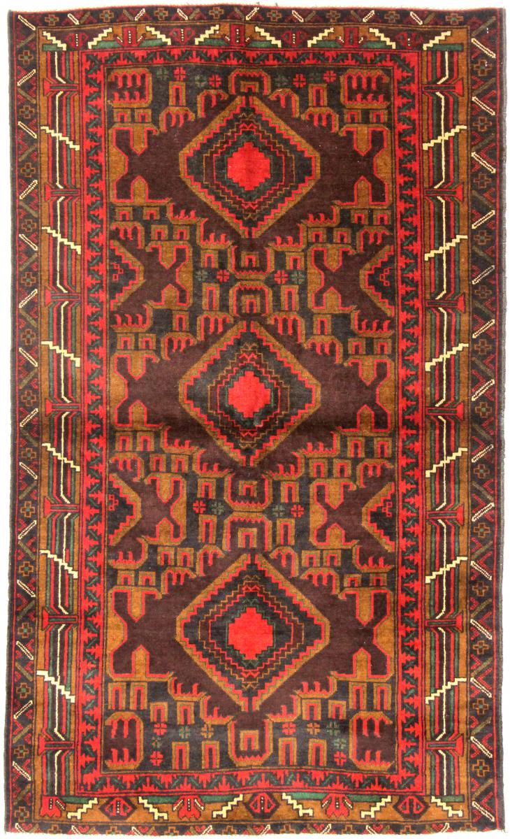 Tapete afegão Balúchi 195x116 195x116, Tapete persa Atado à mão