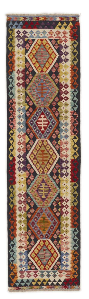 Pakistaans tapijt Kilim Afghan 301x79 301x79, Perzisch tapijt Handgeweven