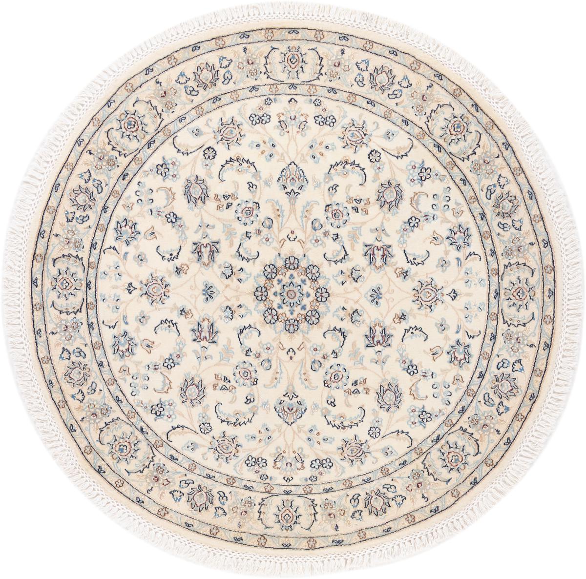 Alfombra persa Nain 9La 148x148 148x148, Alfombra persa Anudado a mano