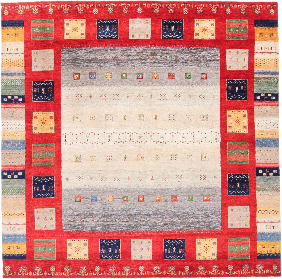 Indo rug Gabbeh Loribaft 250x250 250x250, Persian Rug Knotted by hand