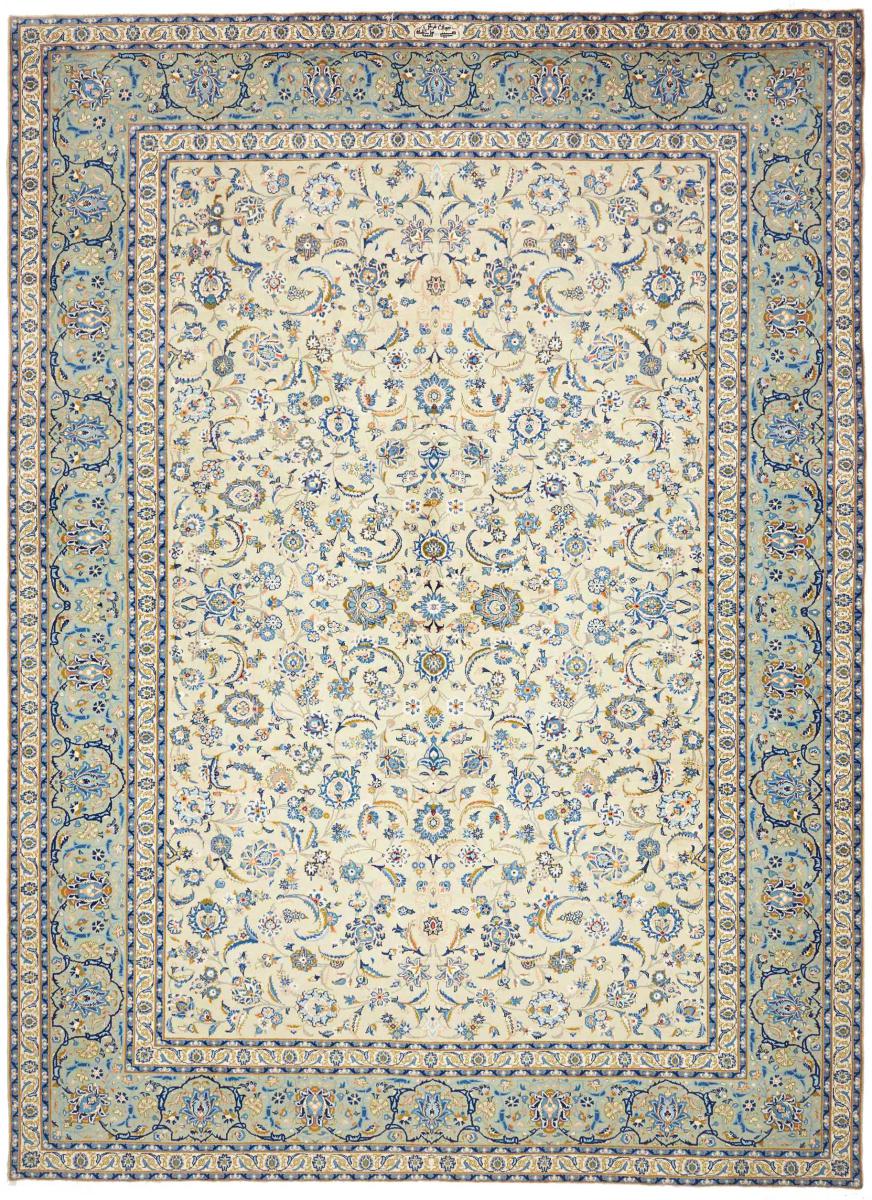Tapis persan Kashan 401x293 401x293, Tapis persan Noué à la main