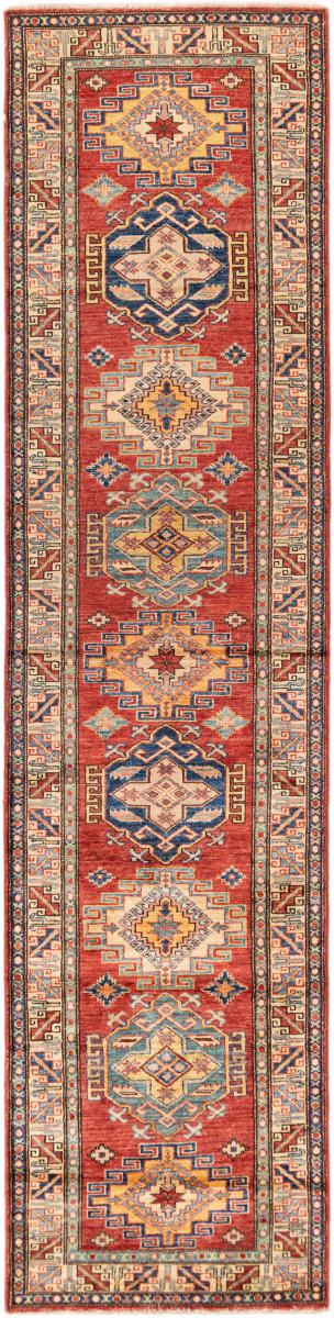 Afghanischer Teppich Super Kazak 9'9"x2'5" 9'9"x2'5", Perserteppich Handgeknüpft