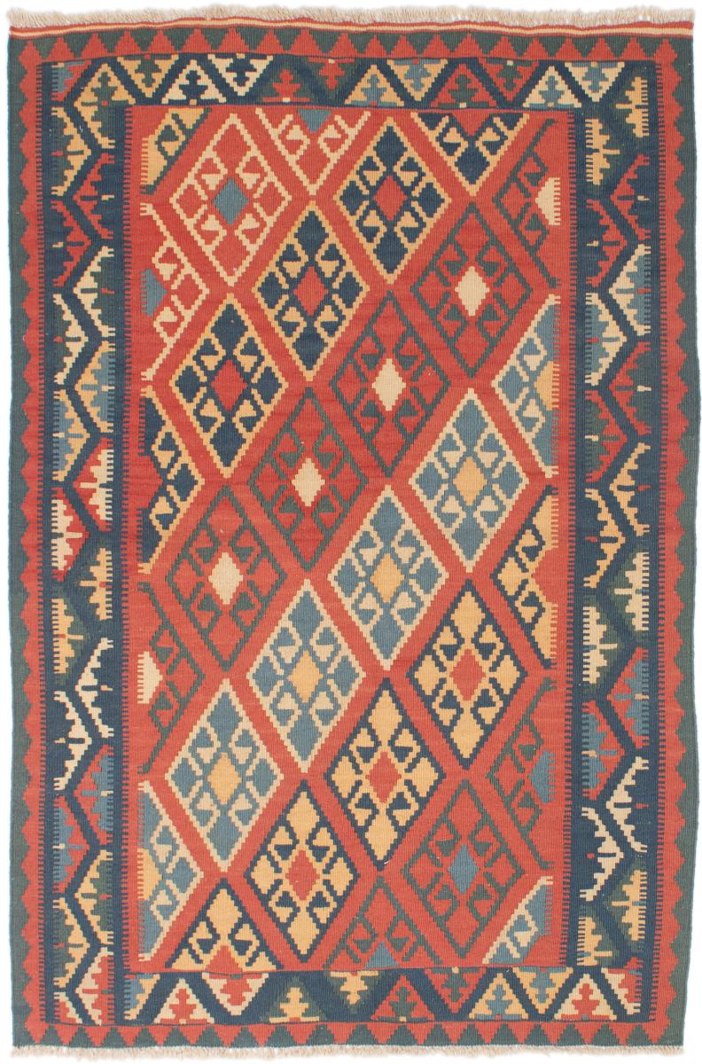 Tapete persa Kilim Fars 155x104 155x104, Tapete persa Tecido à mão