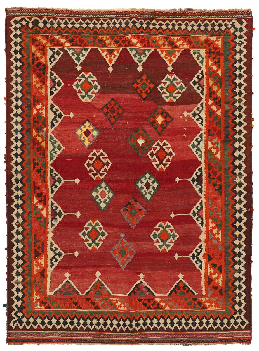 Tappeto persiano Kilim Fars 224x162 224x162, Tappeto persiano Tessuto a mano