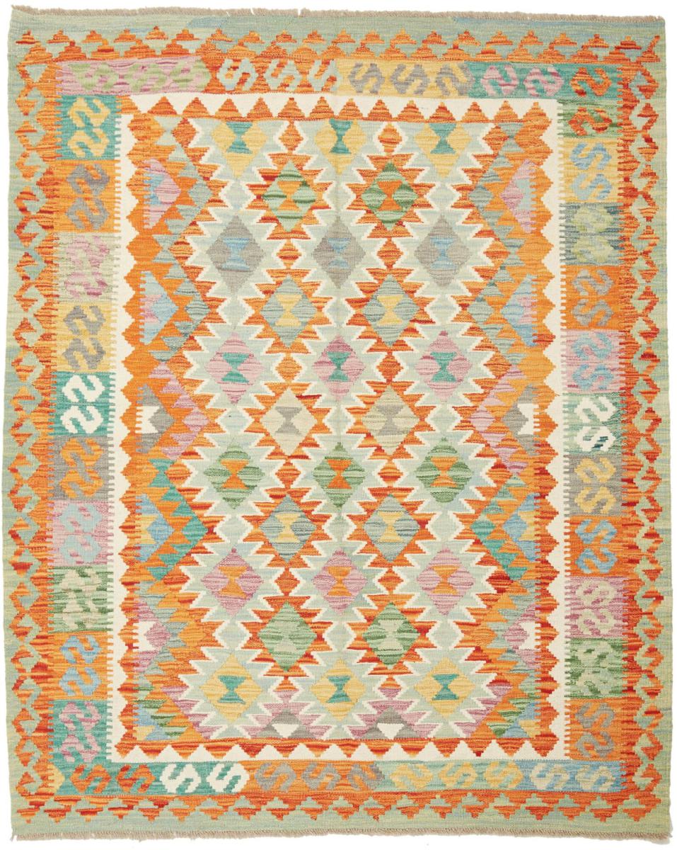 Tapete afegão Kilim Afegão 195x158 195x158, Tapete persa Tecido à mão