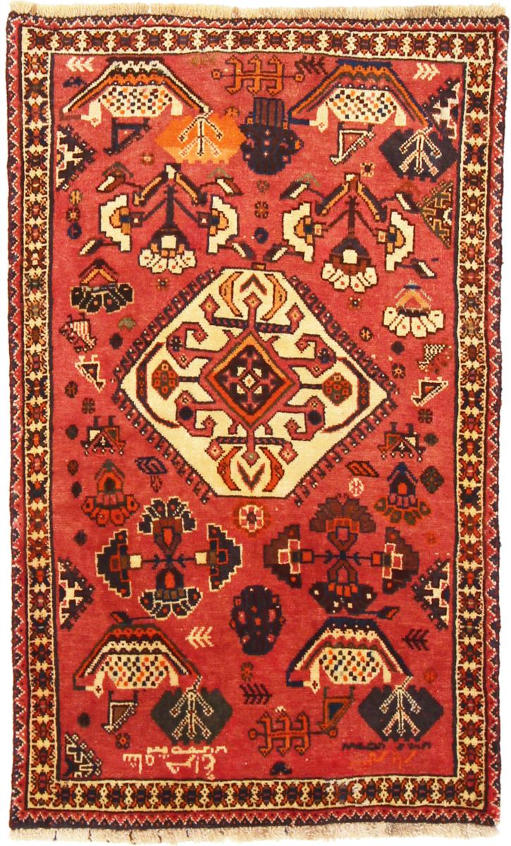 Tapete persa Ghashghai 135x80 135x80, Tapete persa Atado à mão