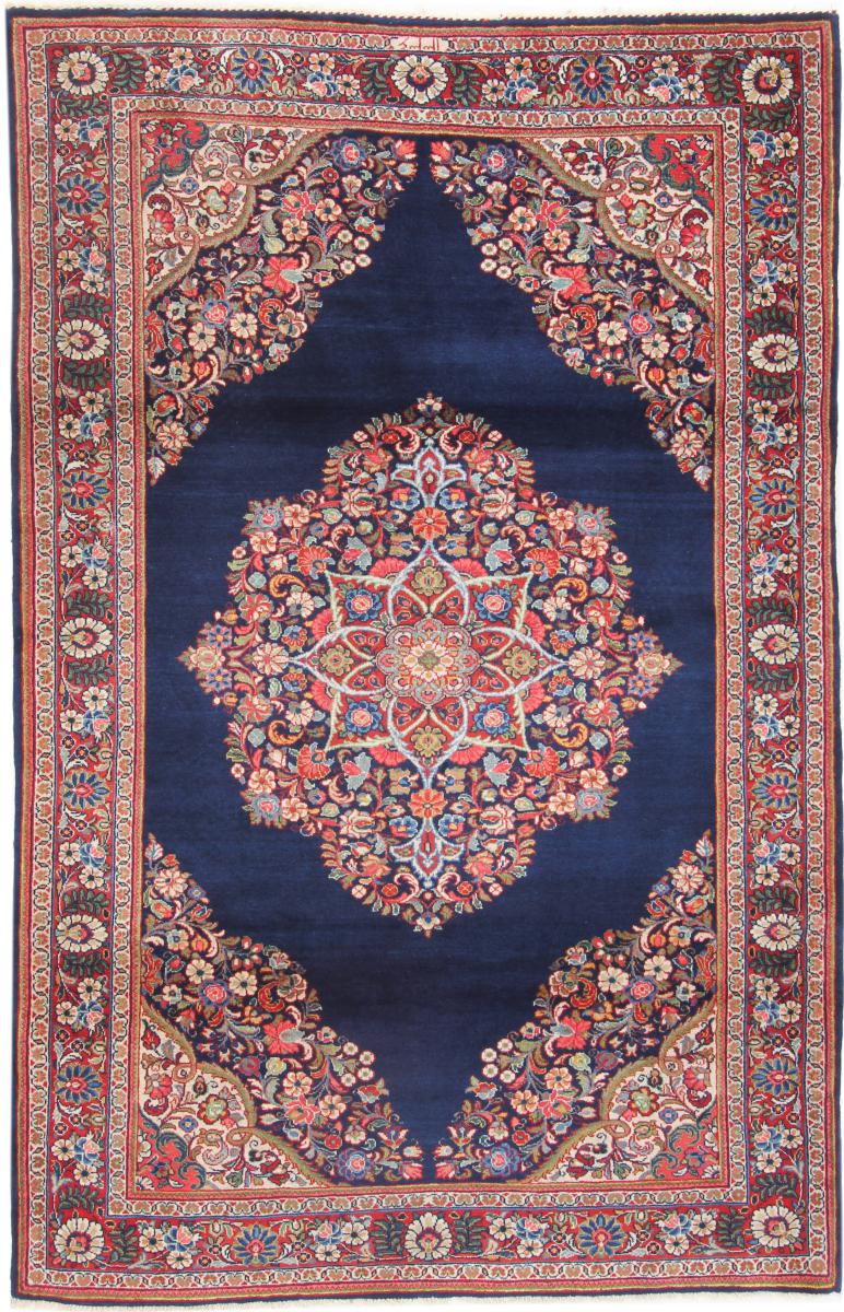 Persian Rug Yazd 198x126 198x126, Persian Rug Knotted by hand